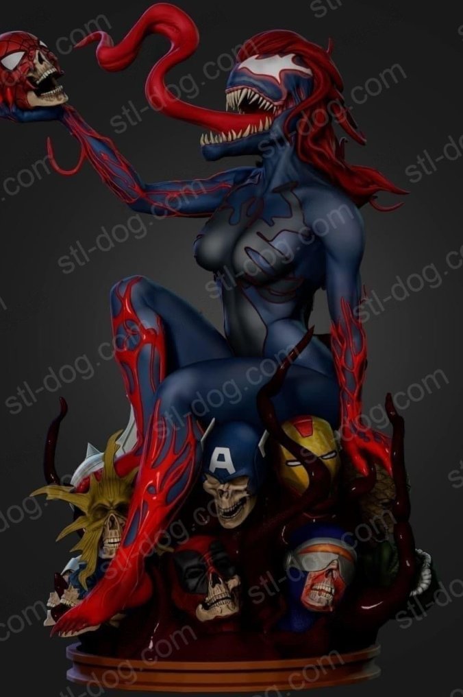 丧尸 蜘蛛侠 玛丽·简 (Mary Jane Venon) 3D打印图纸